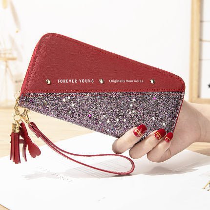 Stitching Color Tassel Wild Card Holder - Krosscanada