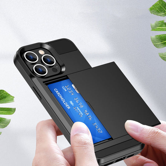 Suitable For IPhone14 Max Slide Card Phone Case - Krosscanada
