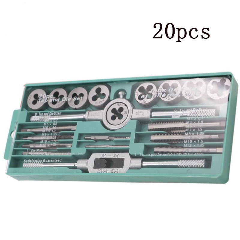 Tap And Die Set Hand Tap Hardware Tool Wrench Wrench Metric Tap Set - Krosscanada
