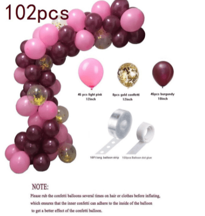 Tender Powder Latex Balloons Balloon Chain Package - Krosscanada
