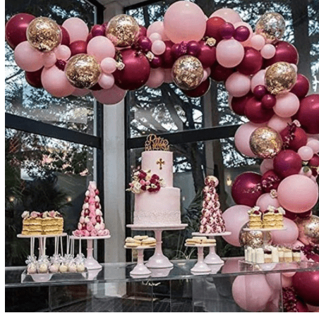 Tender Powder Latex Balloons Balloon Chain Package - Krosscanada