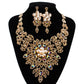 The royal wedding, the Amazon colored glass crystal banquet, the Bridal Necklace, the earring, the big suit - Krosscanada