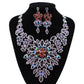 The royal wedding, the Amazon colored glass crystal banquet, the Bridal Necklace, the earring, the big suit - Krosscanada