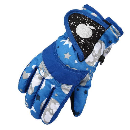 Thicken Warm And Cold - proof Riding Outdoor Skating Ski Gloves For Kids - Krosscanada