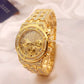 Three - eye Diamond Gypsophila Quartz Watch - Krosscanada