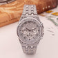 Three - eye Diamond Gypsophila Quartz Watch - Krosscanada