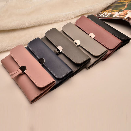 Three - fold buckle long wallet - Krosscanada