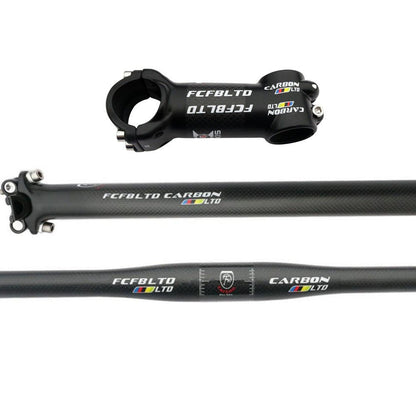 Three - piece Full Carbon Fiber Road Bike Handlebar Set - Krosscanada