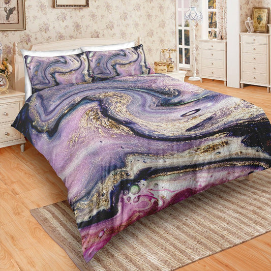 Three - piece Gilt Marble Bedding Set - Krosscanada
