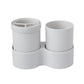 Toothbrush Rack Double Cup Wall Suction Toiletry Set - Krosscanada