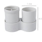 Toothbrush Rack Double Cup Wall Suction Toiletry Set - Krosscanada