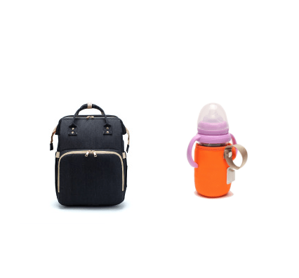 USB Charging Version Mommy Bed Backpack Folding Large Capacity Multi - function - Krosscanada