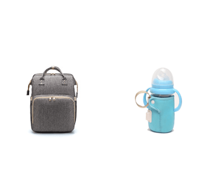 USB Charging Version Mommy Bed Backpack Folding Large Capacity Multi - function - Krosscanada