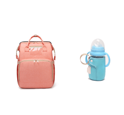 USB Charging Version Mommy Bed Backpack Folding Large Capacity Multi - function - Krosscanada