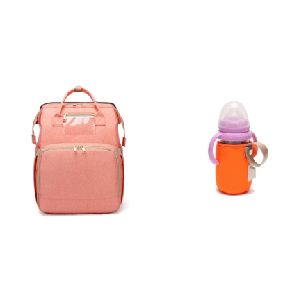 USB Charging Version Mommy Bed Backpack Folding Large Capacity Multi - function - Krosscanada