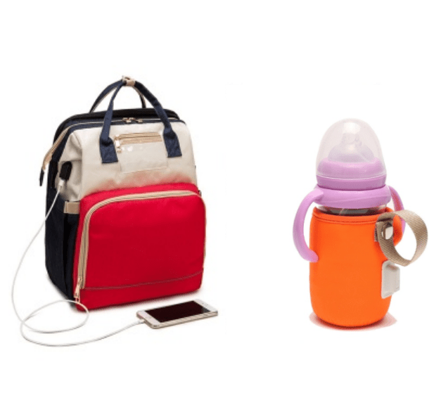 USB Charging Version Mommy Bed Backpack Folding Large Capacity Multi - function - Krosscanada