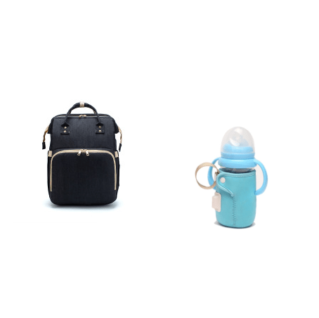 USB Charging Version Mommy Bed Backpack Folding Large Capacity Multi - function - Krosscanada