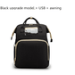 USB Charging Version Mommy Bed Backpack Folding Large Capacity Multi - function - Krosscanada