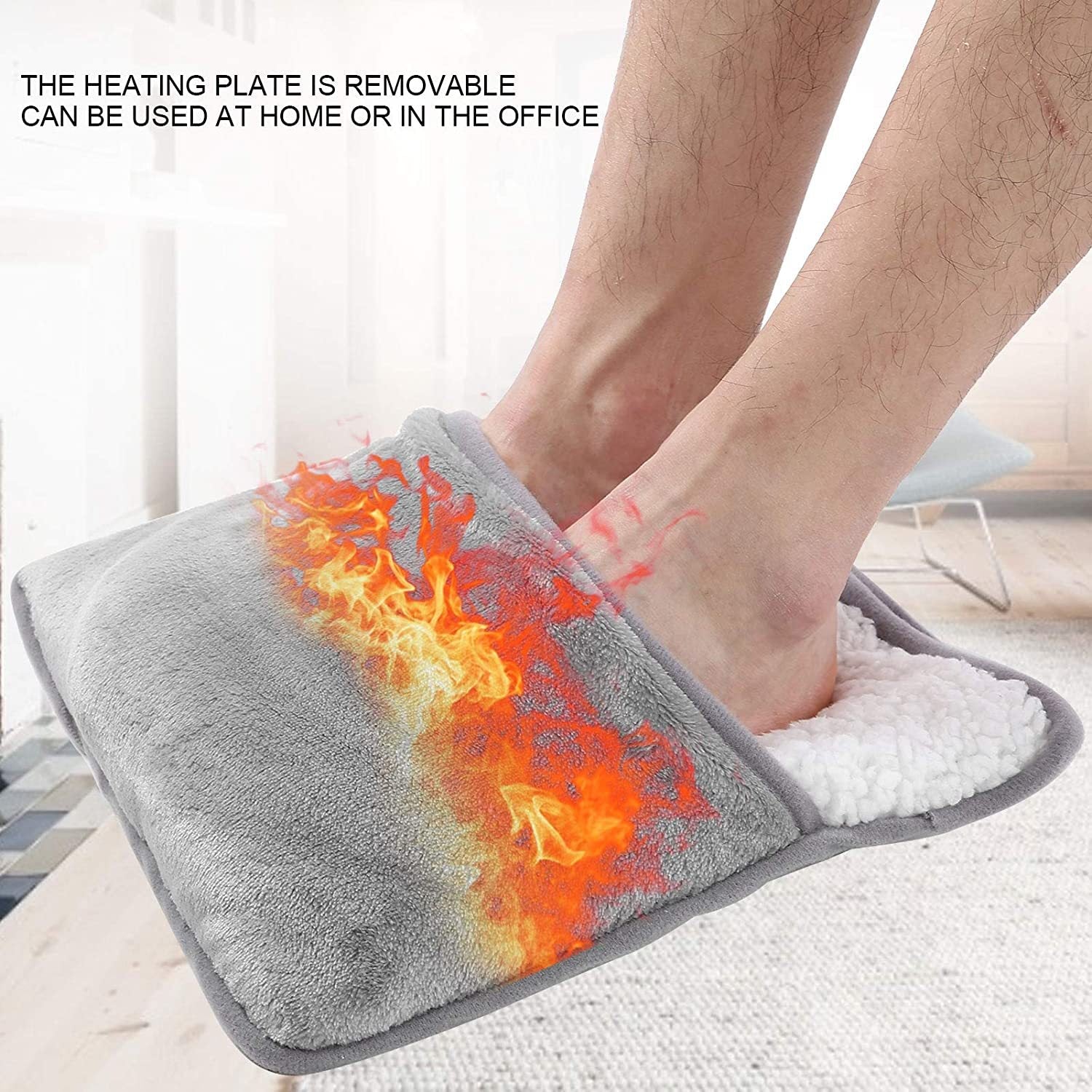 USB Heating Foot Warmer Warmer Treasure Cover Artifact Board Warm Shoe Board - Krosscanada