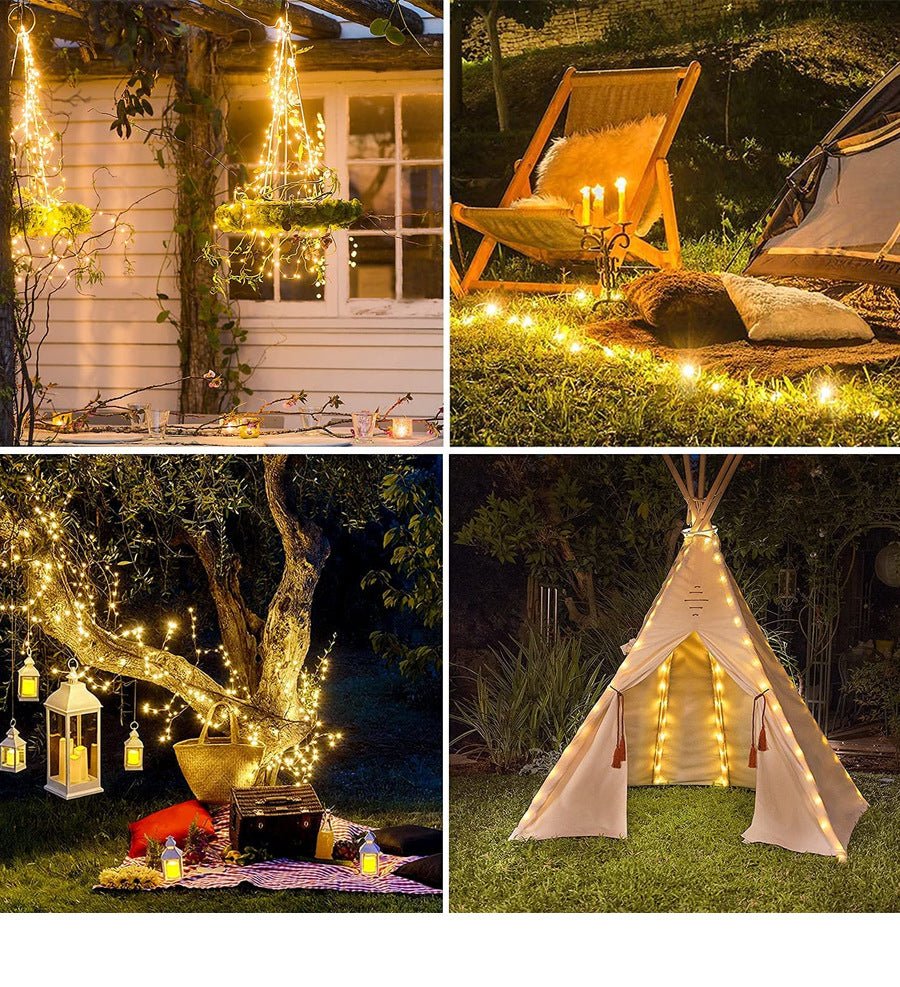 USB Smart Bluetooth Led Copper Wire String Light App Control Christmas Tree Decor New Year Fairy Light Garland Christmas Decoration - Krosscanada