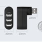 USB splitter usb hub splitter multi - interface spin color 2.0 high speed expansion hub HUB - Krosscanada