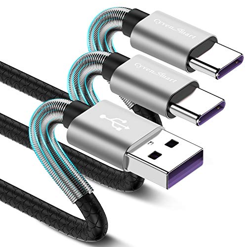 USB Type C Cable 10ft, [2 Pack] CyvenSmart USB A 2.0 to USB - C Fast Charger Extra Long Durable TPE Cord Compatible with Samsung Galaxy A10/A20/A51/S10/S9/S8 Plus/Note 9/8,LG V50 V40 G8 G7 Thinq, Moto Z - Krosscanada