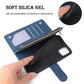 Wallet Case Compatible with iPhone 12/12 Pro (6.1 inch), Premium PU Leather Zipper Flip Folio Wallet with Wrist Strap Magnetic Closure Built - in Kickstand Protective Case - Black - Krosscanada