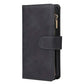 Wallet Case Compatible with iPhone 12/12 Pro (6.1 inch), Premium PU Leather Zipper Flip Folio Wallet with Wrist Strap Magnetic Closure Built - in Kickstand Protective Case - Black - Krosscanada
