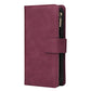 Wallet Case Compatible with iPhone 12/12 Pro (6.1 inch), Premium PU Leather Zipper Flip Folio Wallet with Wrist Strap Magnetic Closure Built - in Kickstand Protective Case - Black - Krosscanada