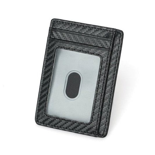 Wallets Black Business Card Holder For Men Simple Purse Bag - Krosscanada