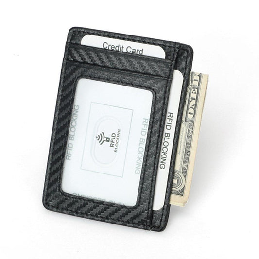 Wallets Black Business Card Holder For Men Simple Purse Bag - Krosscanada