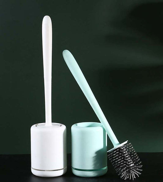 Water - free Wall - mounted Nordic Silicone Toilet Brush Set - Krosscanada