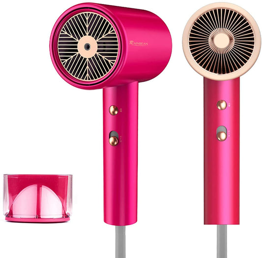 Water Ionic Hair Dryer, 1800W Blow Dryer With Magnetic Nozzle 2 Speed And 3 Heat Settings Powerful Low Noise Fast Drying Travel Hair Dryer For Home Travel - Krosscanada