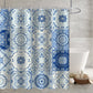 Waterproof Shower Curtain Cross - border Amazon Polyester Toilet Shower Curtain - Krosscanada