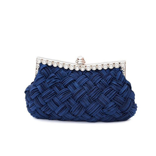 Wedding bag bridesmaid bag woven rhinestone party bag - Krosscanada