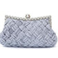Wedding bag bridesmaid bag woven rhinestone party bag - Krosscanada