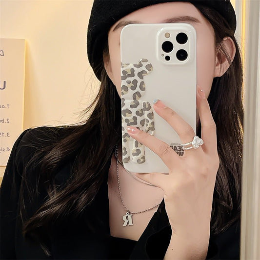 White Leopard Print 13 Mobile Phone Case - Krosscanada
