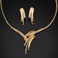 Wholesale wholesale of zircon water drop set, wedding jewelry accessories, set chain, bridal jewelry two sets - Krosscanada
