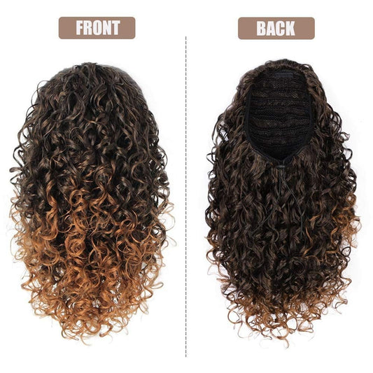 Wig Ponytail Wig Female African Small Curls - Krosscanada