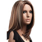 Wigs Are Divided Into Medium And Long Hair, Linen Brown Highlights And Mixed Colors - Krosscanada