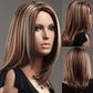 Wigs Are Divided Into Medium And Long Hair, Linen Brown Highlights And Mixed Colors - Krosscanada