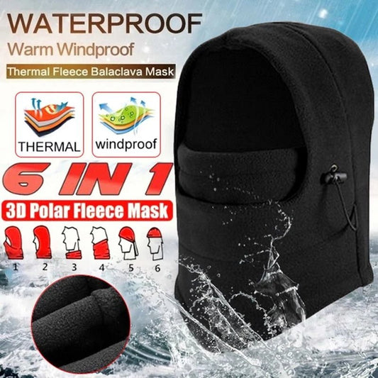 Windproof Hat With Mask Unisex Ski Hat Mens Winter Fleece Wrapped Warm Hat - Krosscanada