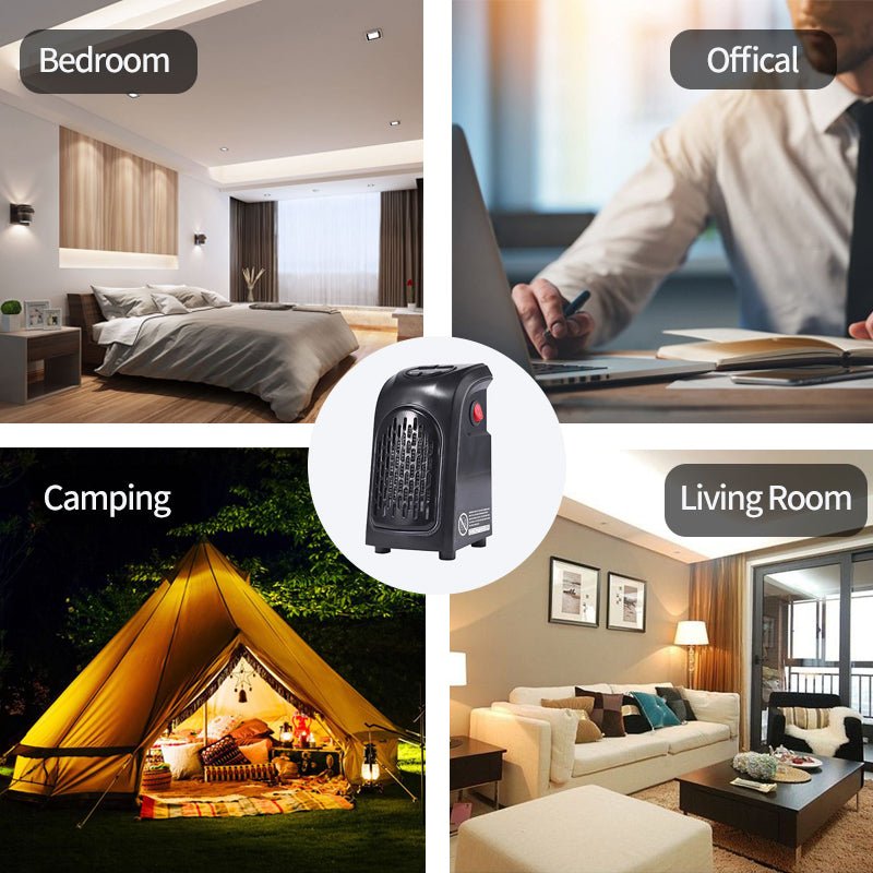 Winter Air Heater Fan Heater Electric Home Heaters Mini Room Air Wall Heater Ceramic Heating Warmer Fan For Home Office Camping - Krosscanada
