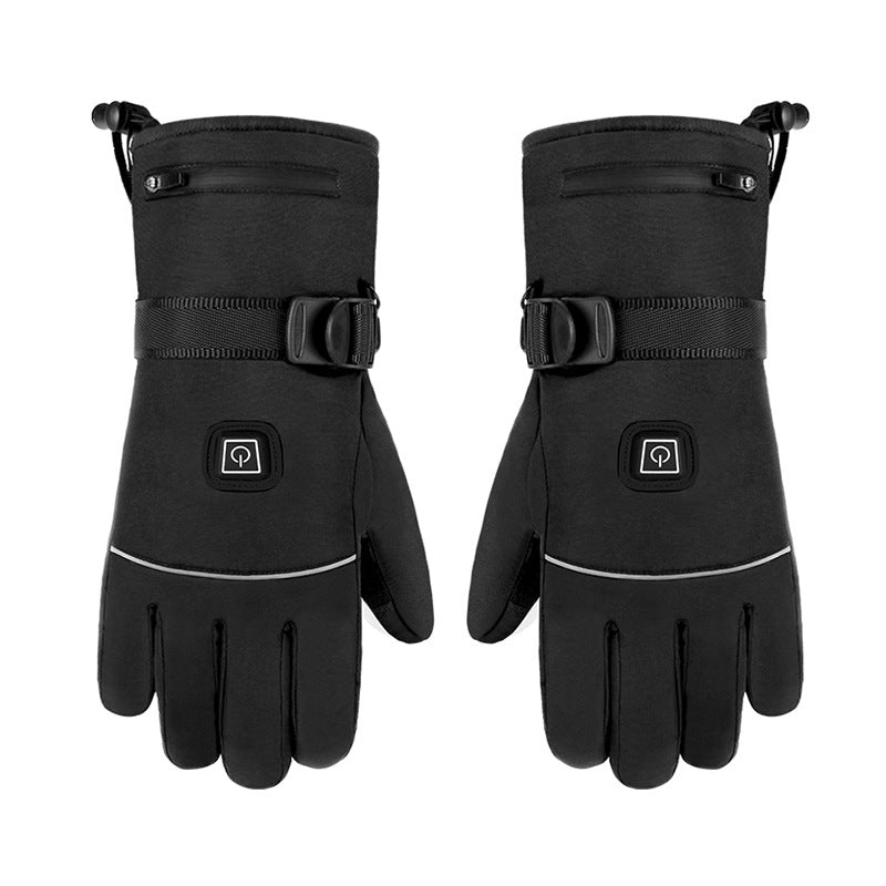 Winter Electric Motorcycle Heated Touch Screen Gloves - Krosscanada