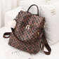 Women's Double Shoulder Traval Casual Backpack Fashion PU Leather Print Pattern Rucksack - Krosscanada