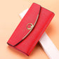 Women's Wallet Leather Tri - Fold Wallet Long Wallet Large Capacity Clutch - Krosscanada