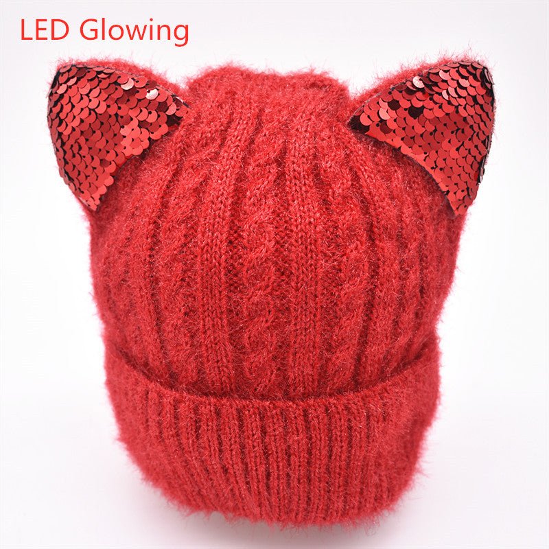 Women's winter knitted hat - Krosscanada
