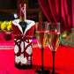 Wool Ball Knitted Red Wine Set For Christmas - Krosscanada