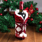 Wool Ball Knitted Red Wine Set For Christmas - Krosscanada