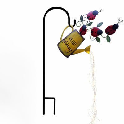 Wrought Iron Star Shower Garden Art Shower Lamp Watering Kettle Lamp Decoration - Krosscanada